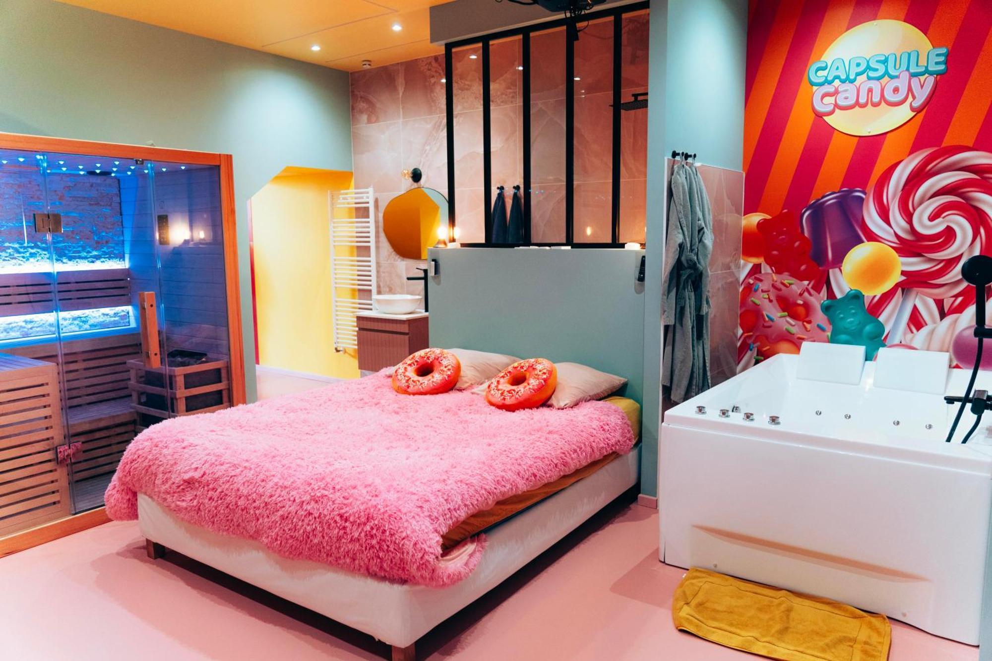 Capsule Bonbon - Balneo - Sauna - Billard - Nintendo Switch Ντουαί Εξωτερικό φωτογραφία